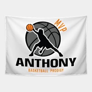 Anthony MVP Custom Player Basketball Prodigy Your Name Tapestry