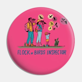 Flock of Bird Inspector Pin