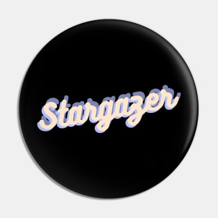 Stargazer retro Design Pin