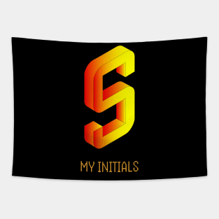 Letter S Initials Unique Name T-Shirt Tapestry