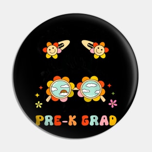 Little Miss Pre-K Grad Graduation Messy Bun Kid Girls Pin