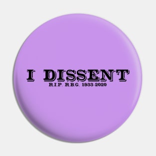 RGB I DISSENT FACEMASK Pin