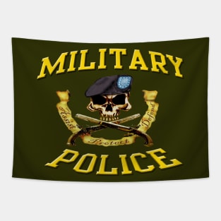 Military Police Skull Tapestry