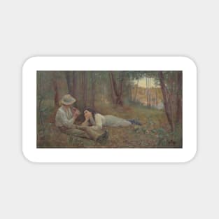 Bush Idyll - Frederick McCubbin Magnet