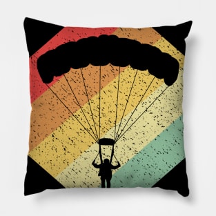 Retro Vintage 80s Skydiving Gift For Skydivers Pillow