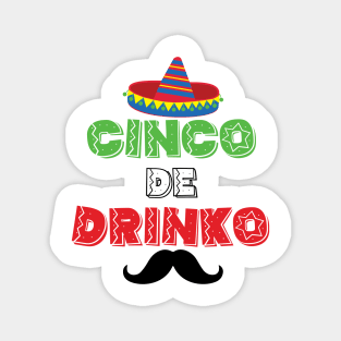 Cinco de Drinko - 5 Cinco de Mayo Holiday Gift Magnet