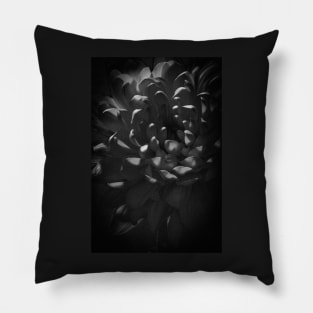 Close-Up Flower With Grain Effect Pillow