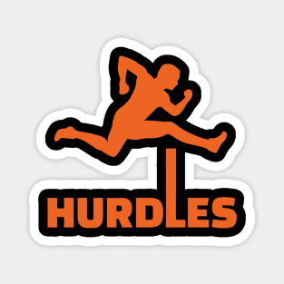 HURDLES orange Magnet