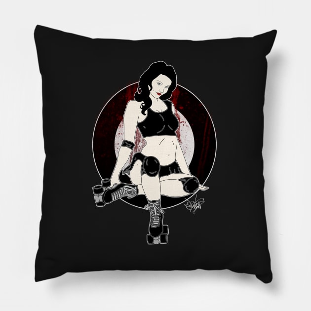 Derby Girl Pillow by schockgraphics