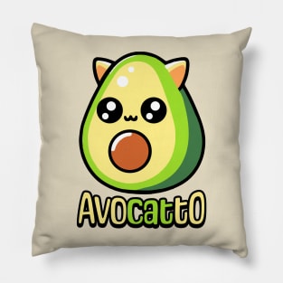 Avocatto! Cute Avocado Pun Pillow