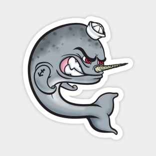 Angry Narwhal Magnet