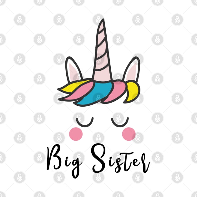 Unicorn Big Sister Shirt I'm Going to be a Big Sister by amitsurti