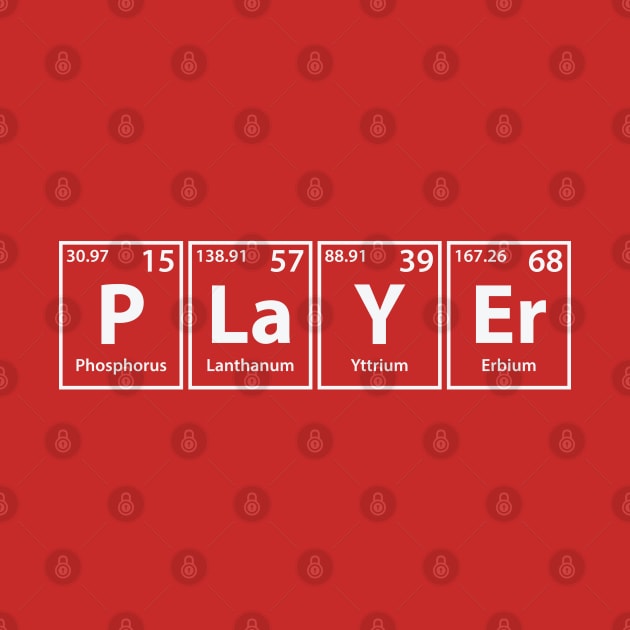 Player (P-La-Y-Er) Periodic Elements Spelling by cerebrands