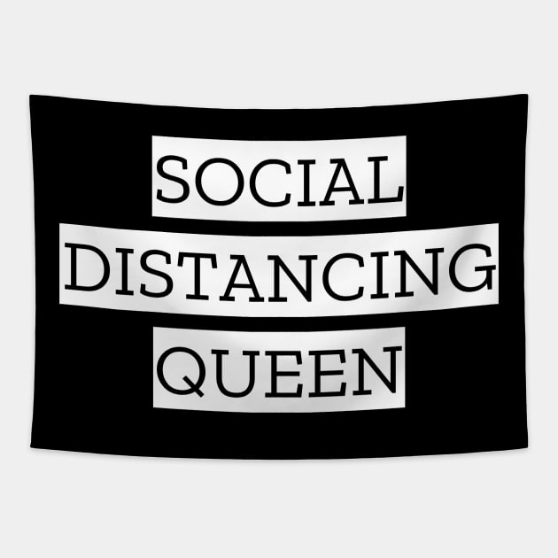 Social Distancing Queen Tapestry by LunaMay