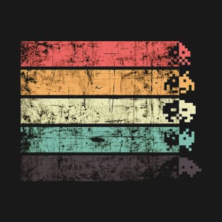 faded vintage space invaders T-Shirt