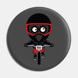 Number 80: a confused Downhill Biker Pin