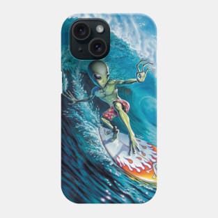 Alien Surfer Phone Case