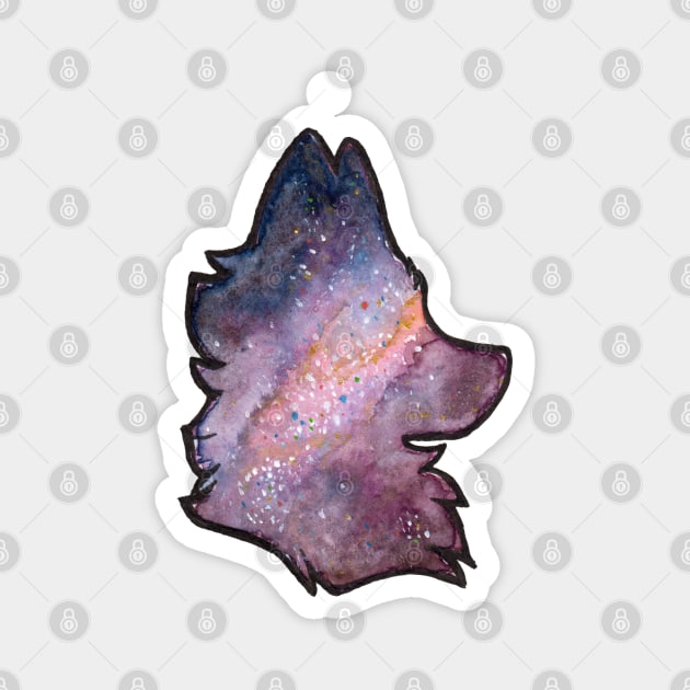 Galaxy Fox Magnet by Temrin