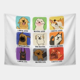 Doggo Alignment Chart Tapestry