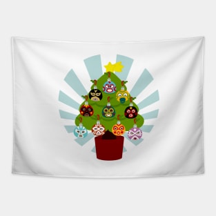 Árbol De Navidad De Lucha Libre En Inglés Tapestry