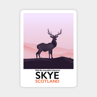 Skye Scotland travel poster Magnet