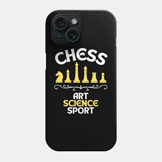 Chess - Art, science, sport Phone Case by William Faria