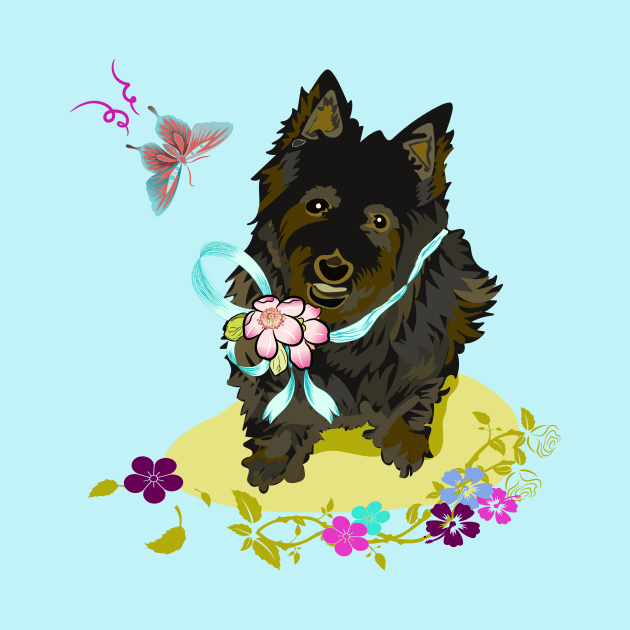 Black Terrier dog vector image by LizzyizzyDesign