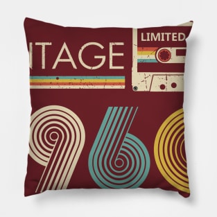 Vintage 1960 Limited Edition Cassette Pillow