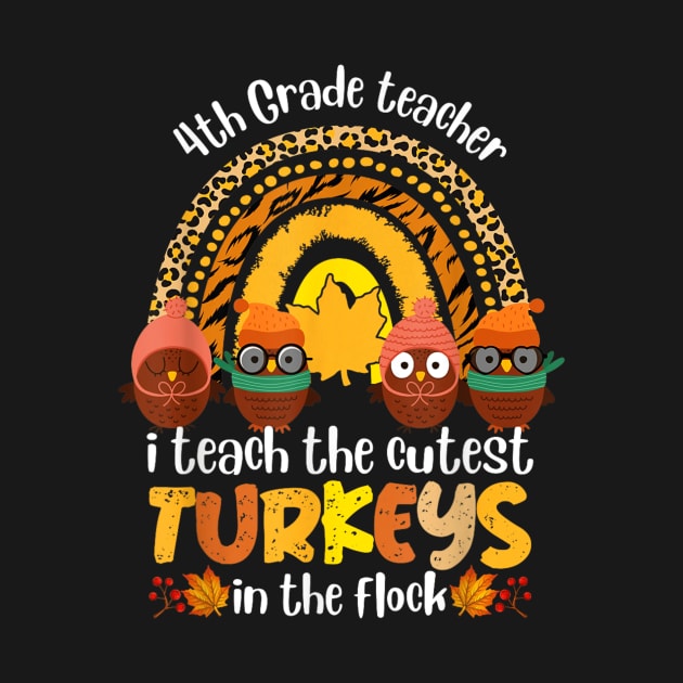 I TEach the cutest turkeys by logo desang