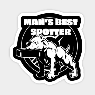 Pit bull Gym Spotter Magnet