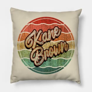 Retro Vintage Kane Brown Pillow