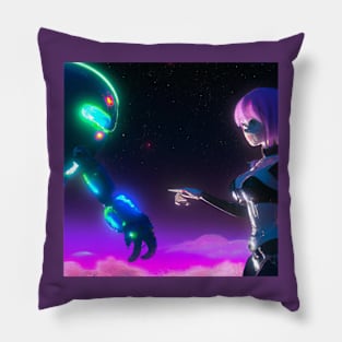 Anime Girl First Contact Pillow