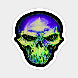 Deadly Silence purple green Magnet