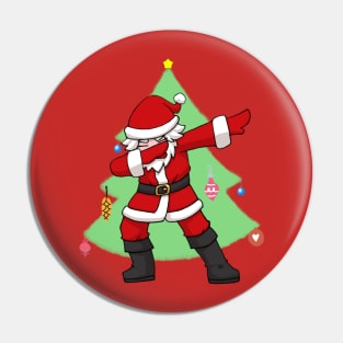 Anime Dabbing Santa Pin