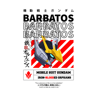 GUNDAM BARBATOS STREETWEAR WHITE T-Shirt