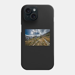 Rural road in the mountains Phone Case
