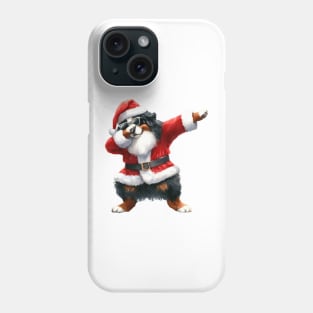 Christmas Bernese Mountain Dog Dabbing Dance Phone Case