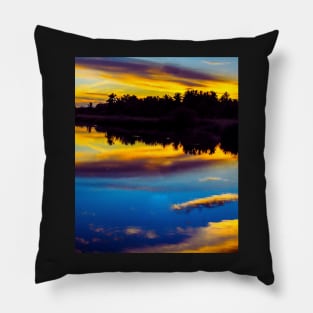 Aesthetic sunset Pillow