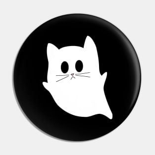 Spooky Cute Ghost Cat Pin