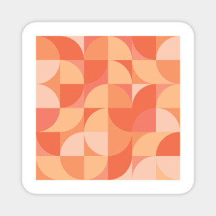 Modern Geometric (Peach) Magnet