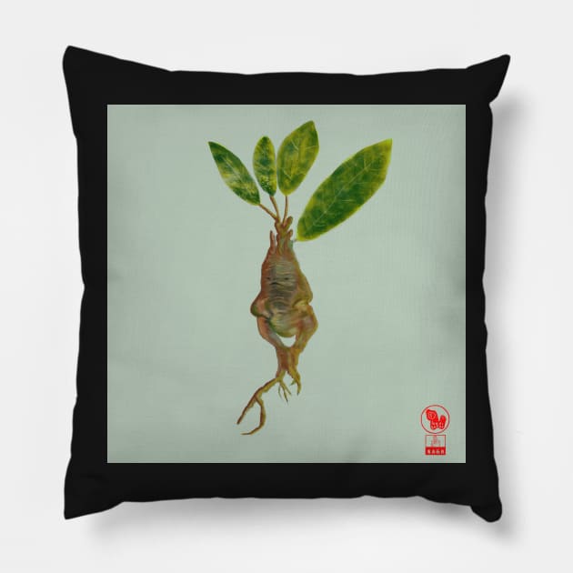 mandrake Pillow by Beni-Shoga-Ink