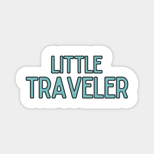 Little Traveler - Blue Travel Design Magnet