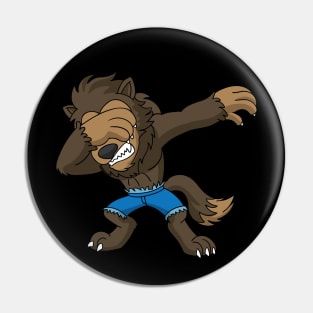 Halloween Dabbing Werewolf Pin