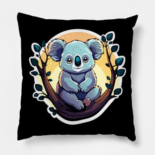 Koala Bear Illustration Pillow