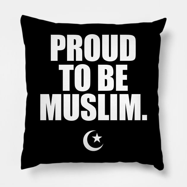 Proud To Be Muslim, Crescent Moon. Pillow by InfinityHorizon