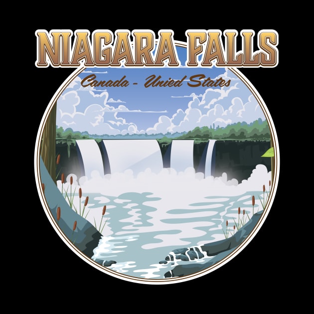 Niagara Falls travel logo by nickemporium1