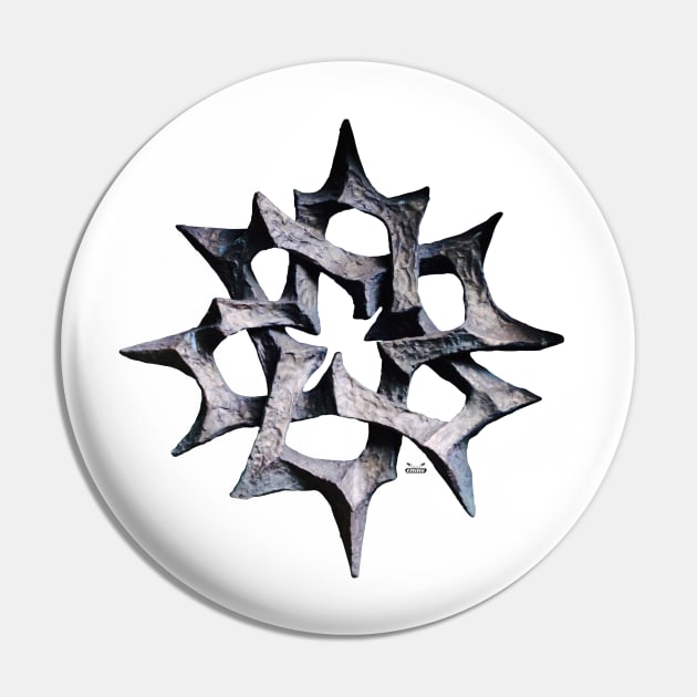 Star on Black / Swiss Artwork Photography Pin by RaphaelWolf