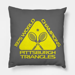 Retro Pittsburgh Triangles Tennis WTT Champs 1975 Pillow