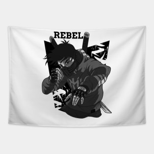 Black And White Rebel Tapestry