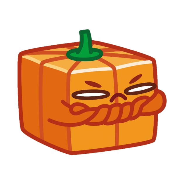 The square pumpkin was angry by ManimeXP